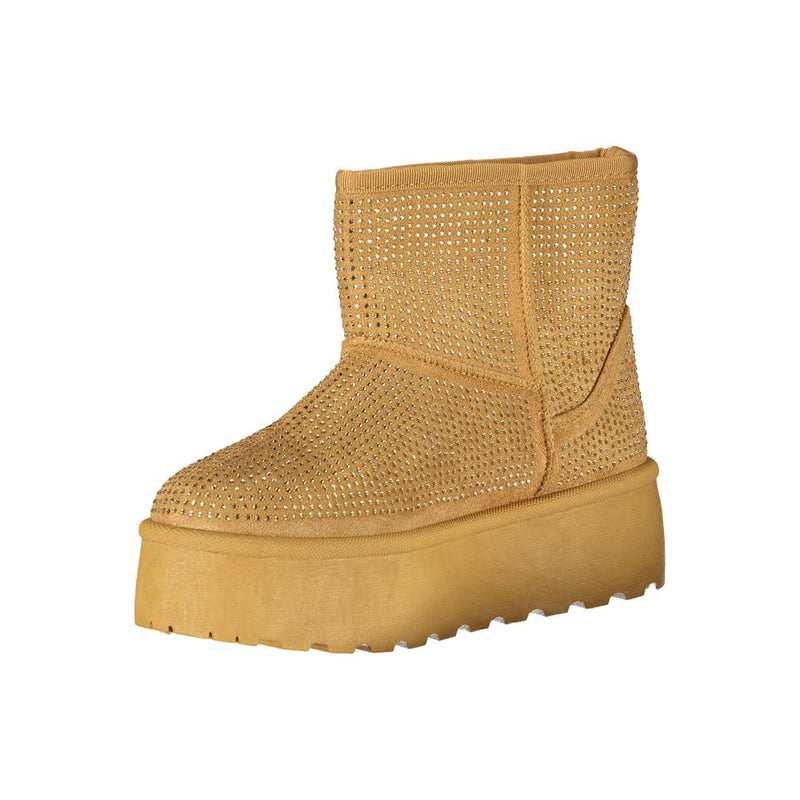 Laura Biagiotti Brown Polyester Women Boot - Luxurious Style