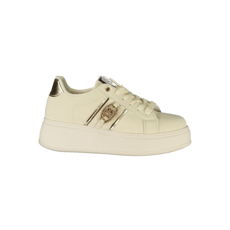 Laura Biagiotti Beige Polyester Women Sneaker - Chic & Comfortable