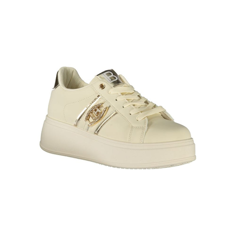 Laura Biagiotti Beige Polyester Women Sneaker - Chic & Comfortable