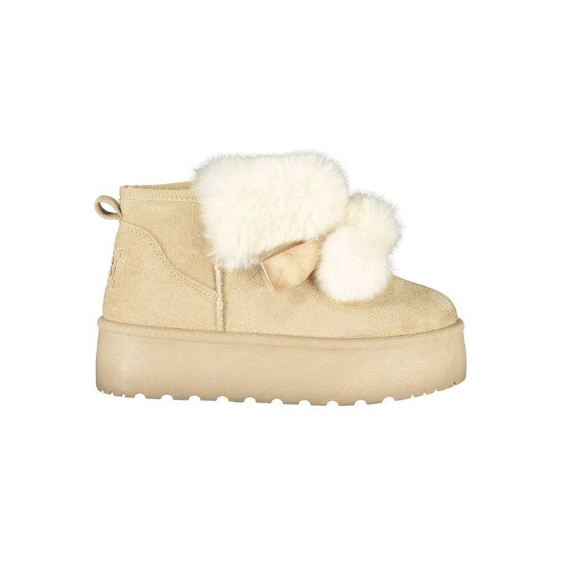 Laura Biagiotti Beige Polyester Women Boot - Chic Ankle Boots