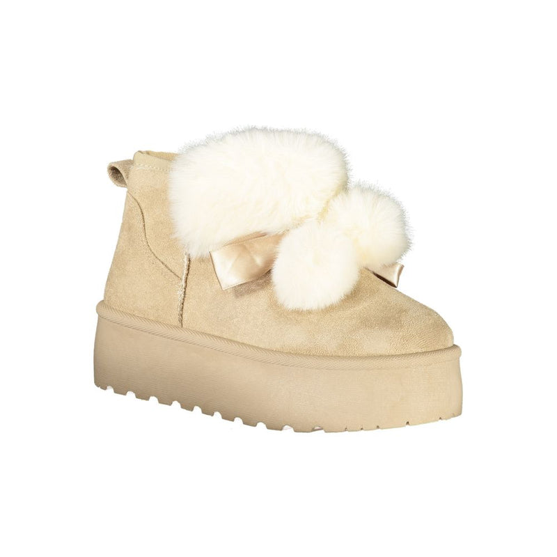 Laura Biagiotti Beige Polyester Women Boot - Chic Ankle Boots