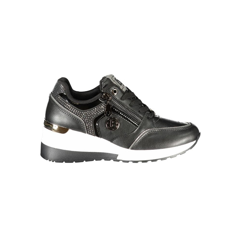 Laura Biagiotti Sneakers Noires en Polyester pour Femmes - Élégance Sportive