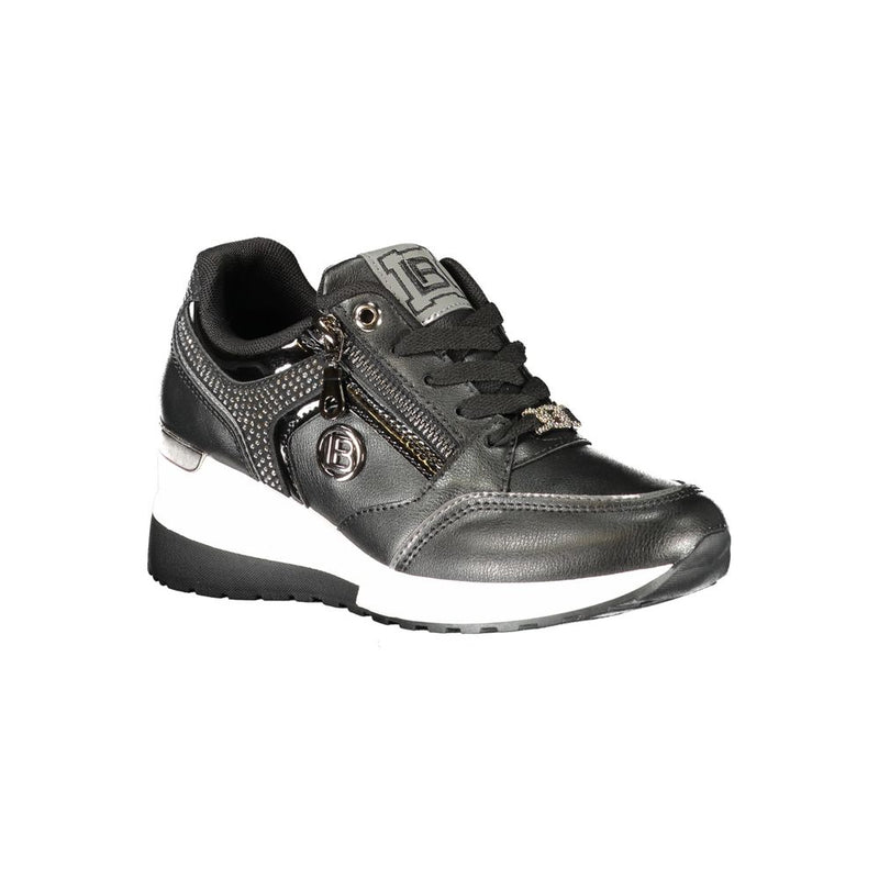 Laura Biagiotti Sneakers Noires en Polyester pour Femmes - Élégance Sportive