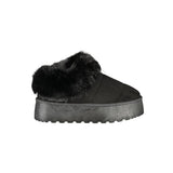 Laura Biagiotti Sneakers Noires avec Détail en Fourrure pour Femme