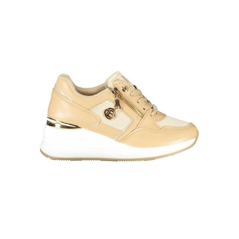 Laura Biagiotti Beige Polyester Women Sneaker - Stylish Comfort