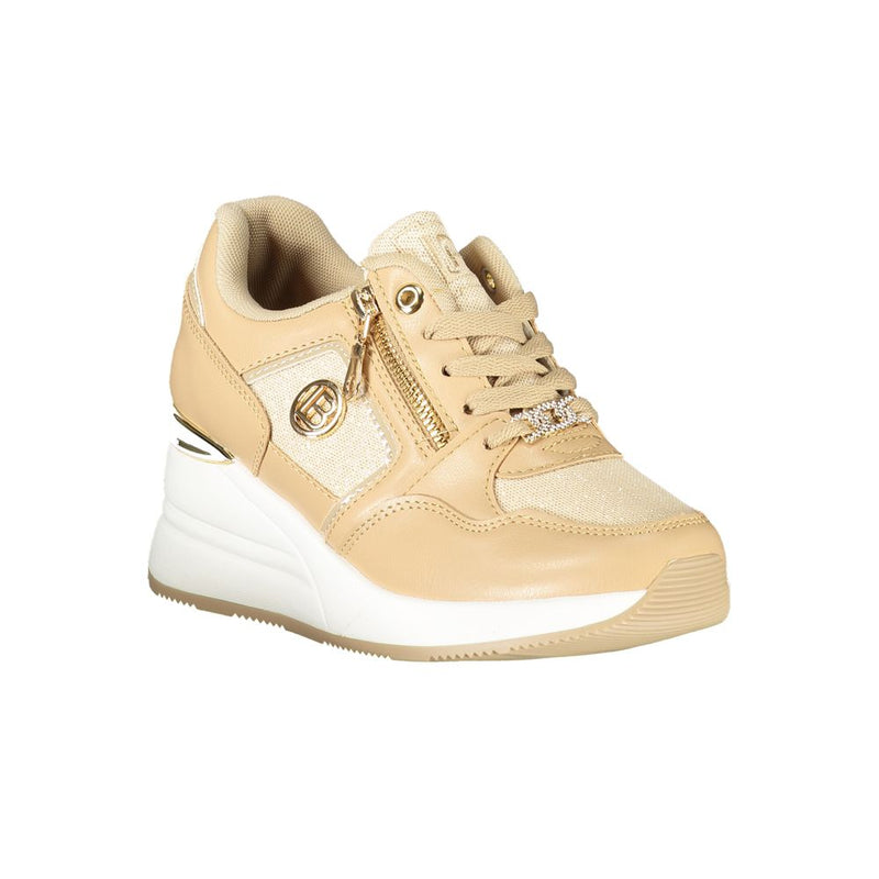 Laura Biagiotti Beige Polyester Women Sneaker - Stylish Comfort