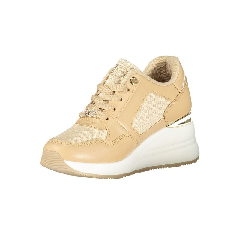 Laura Biagiotti Beige Polyester Women Sneaker - Stylish Comfort