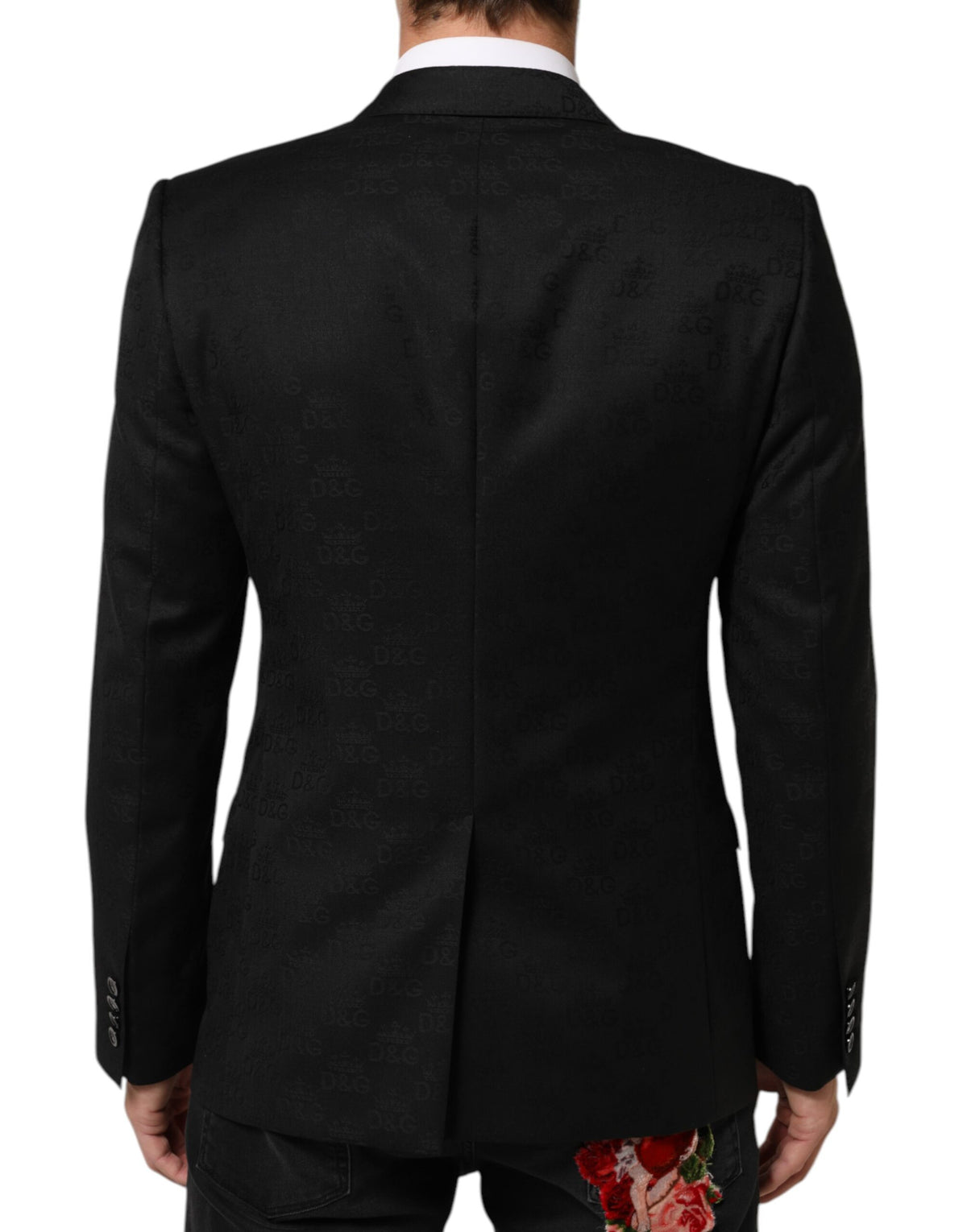 Veste de costume Dolce &amp; Gabbana MARTINI noire à 2 boutons