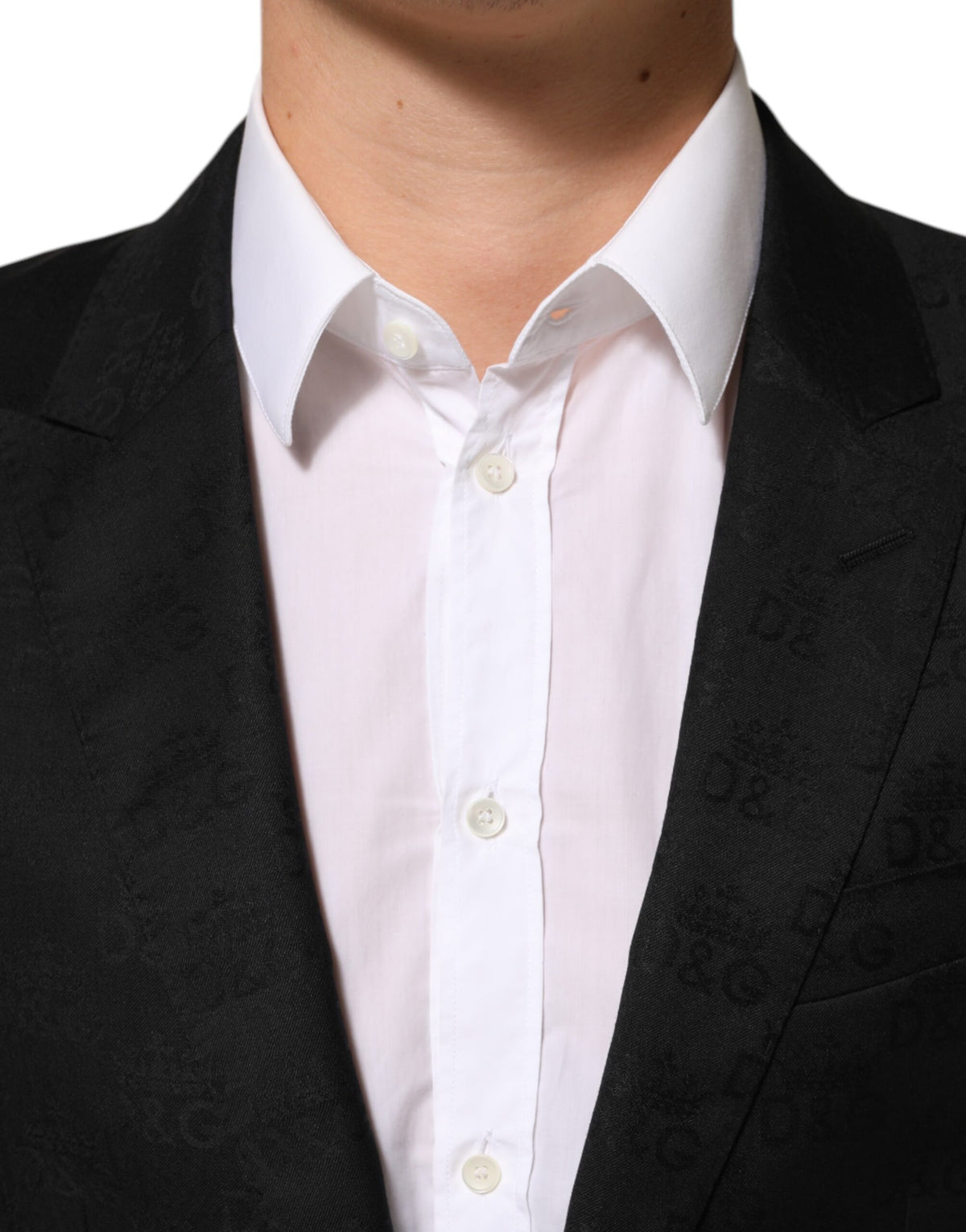 Veste de costume Dolce &amp; Gabbana MARTINI noire à 2 boutons