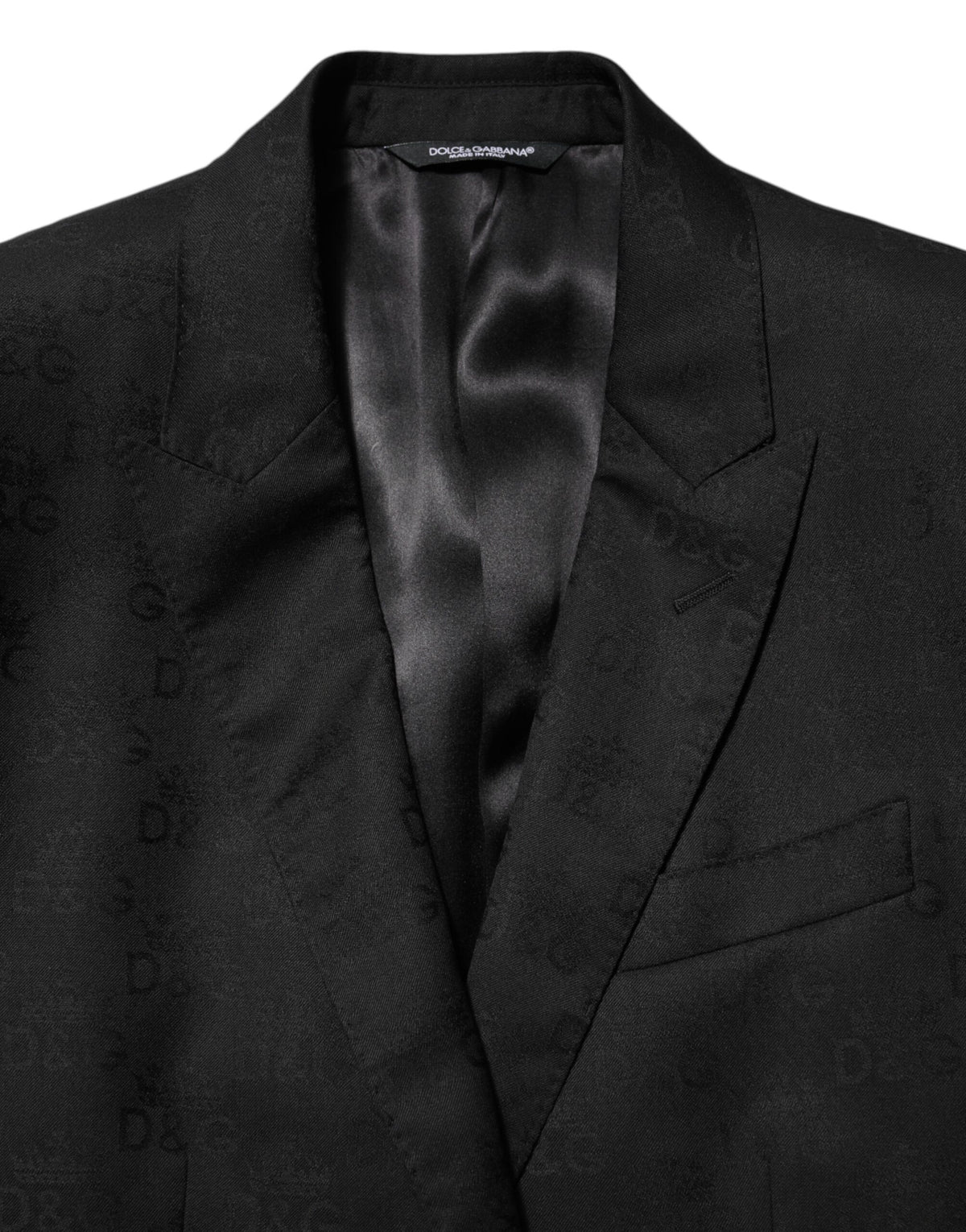 Veste de costume Dolce &amp; Gabbana MARTINI noire à 2 boutons