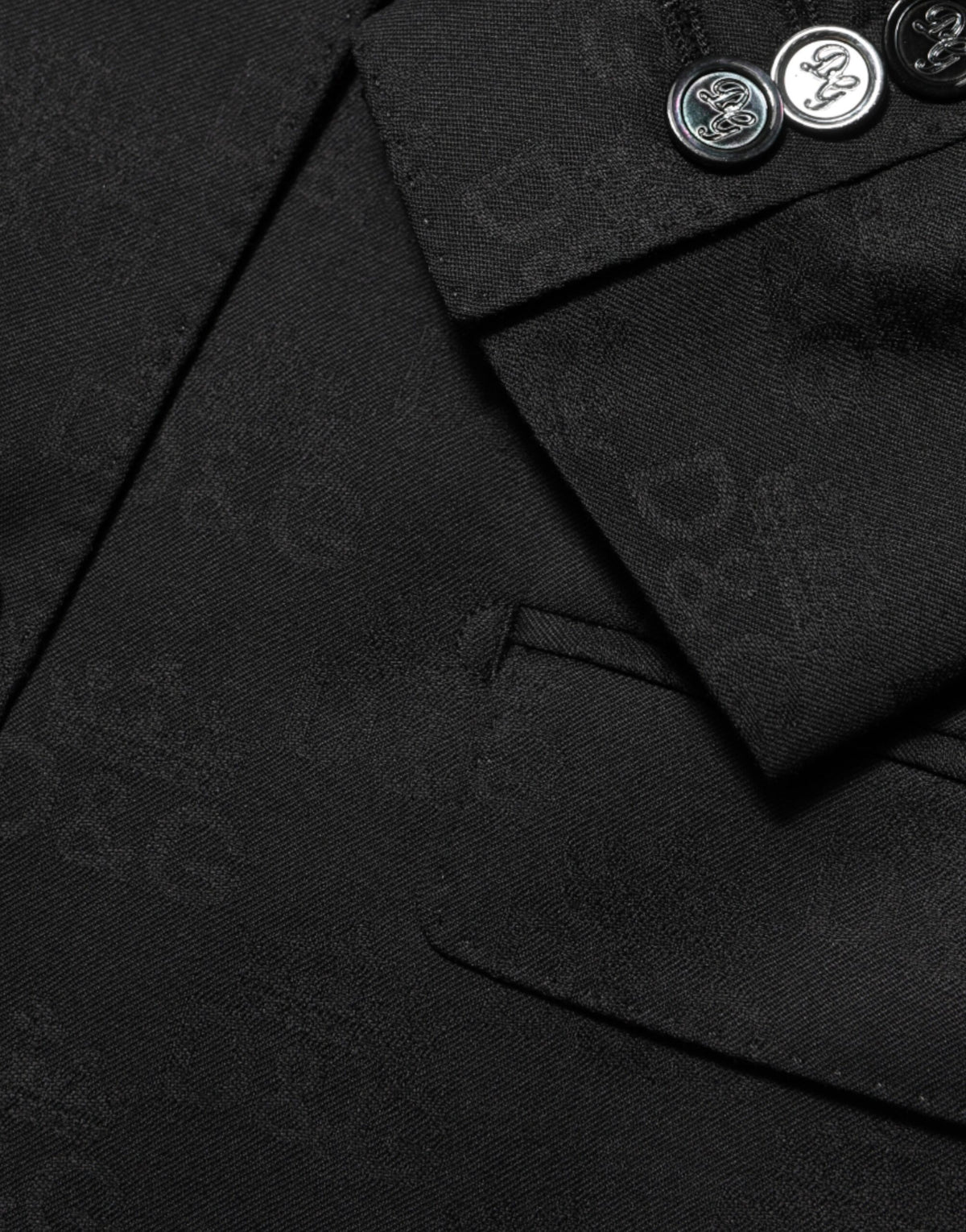 Veste de costume Dolce &amp; Gabbana MARTINI noire à 2 boutons