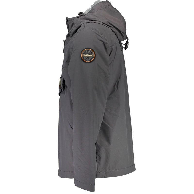 Napapijri Gray Polyamide Rainforest Jacket