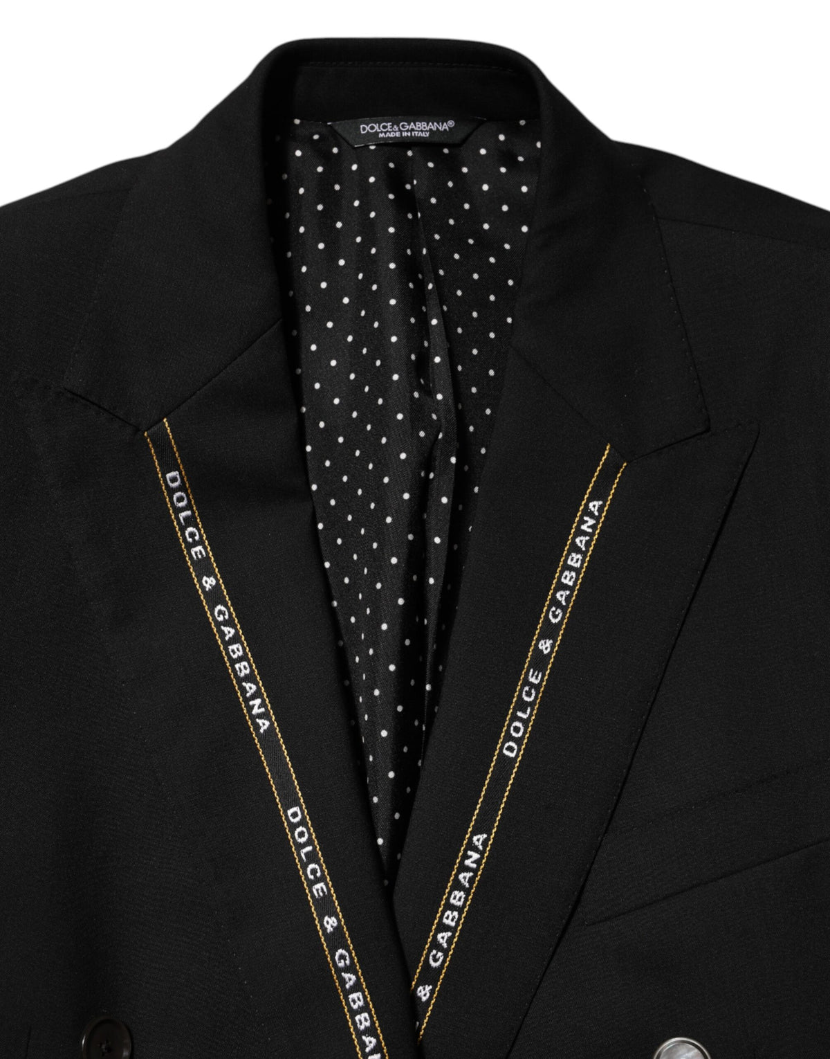 Dolce &amp; Gabbana, veste blazer SICILIA noire à double boutonnage