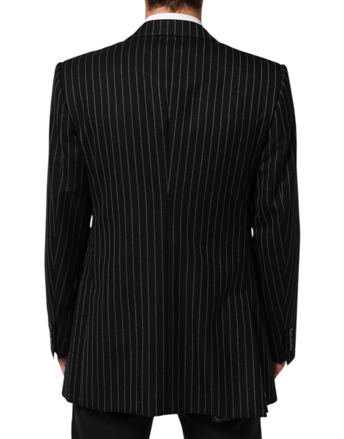 Blazer Dolce &amp; Gabbana à rayures noires, 2 boutons