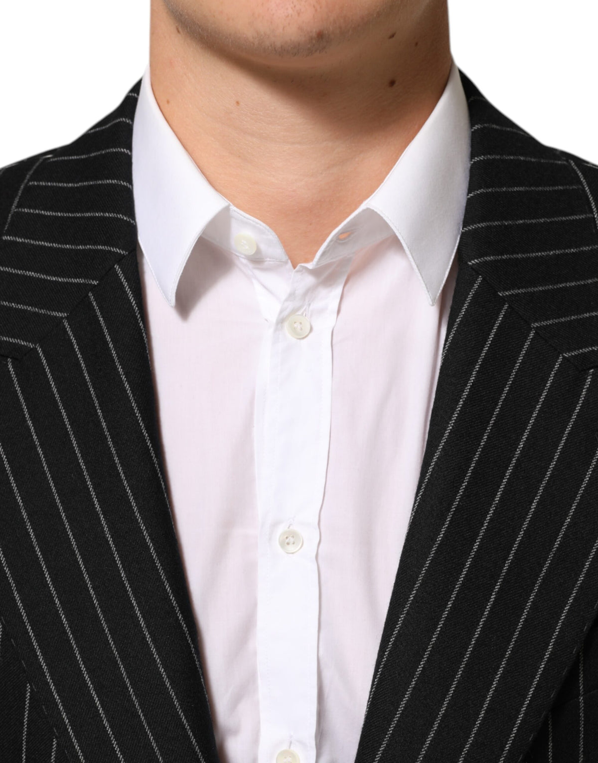 Blazer Dolce &amp; Gabbana à rayures noires, 2 boutons