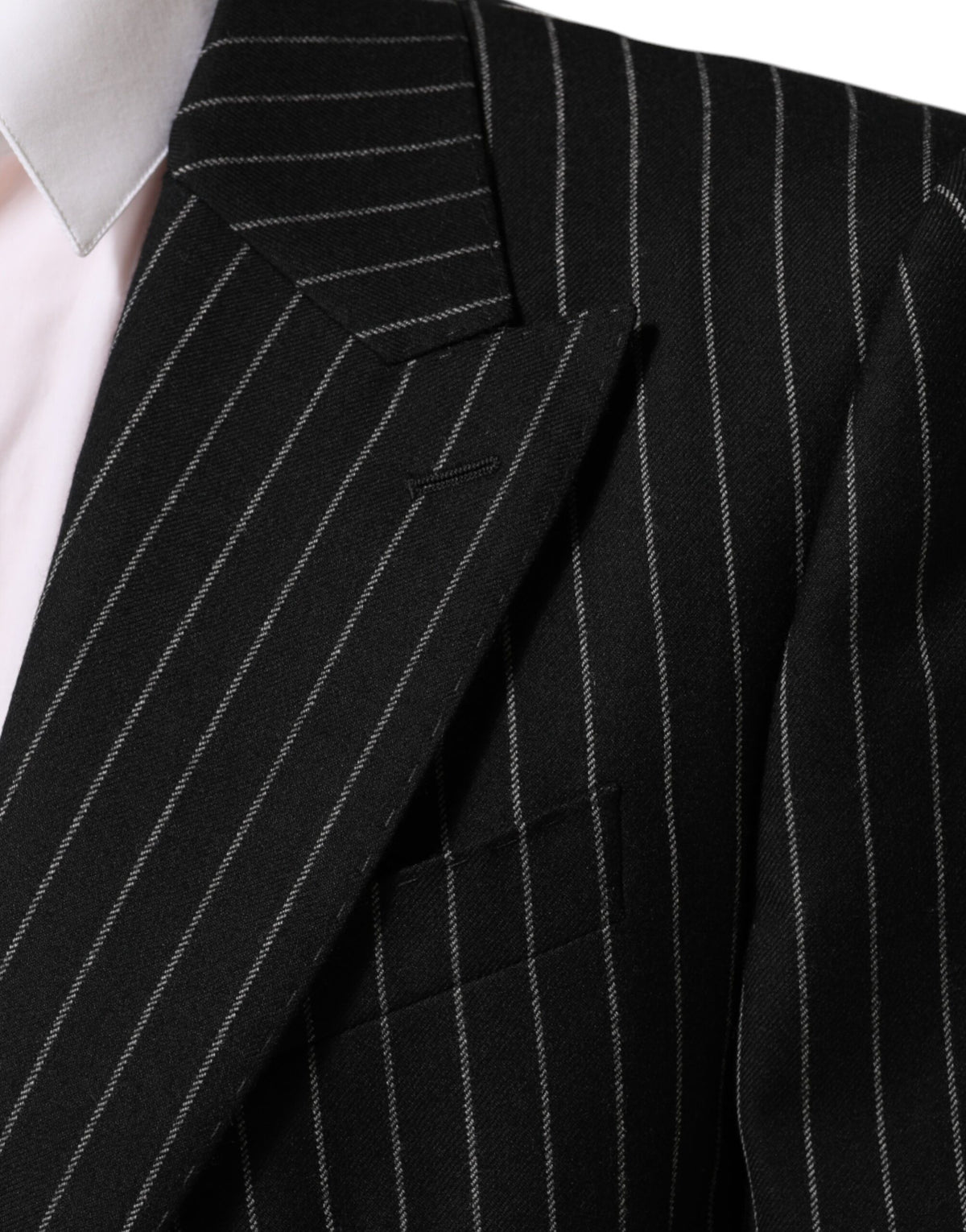 Blazer Dolce &amp; Gabbana à rayures noires, 2 boutons