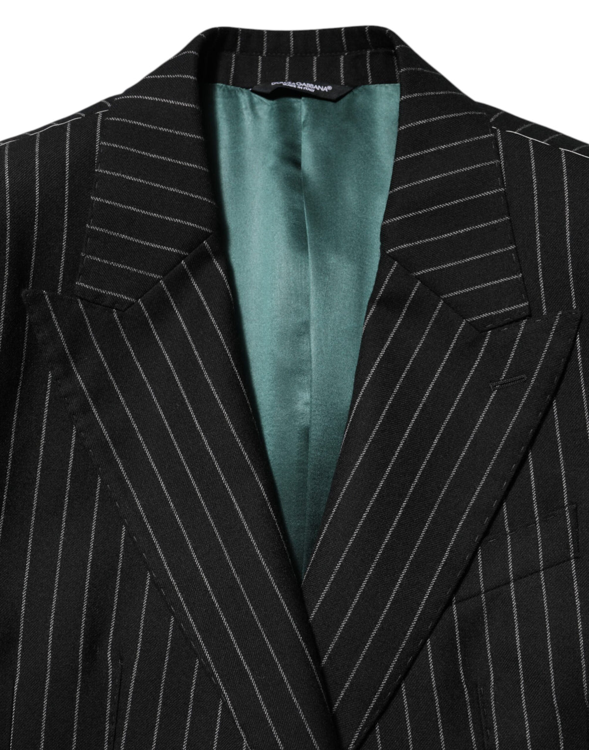 Blazer Dolce &amp; Gabbana à rayures noires, 2 boutons