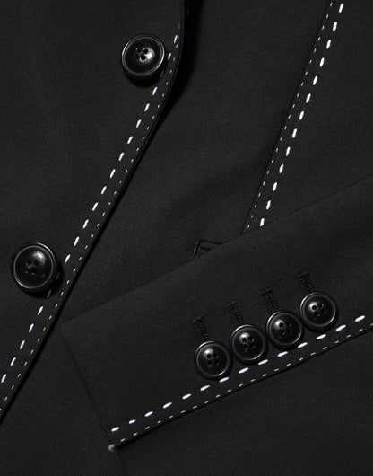 Dolce &amp; Gabbana - Blazer noir SICILIA à 2 boutons