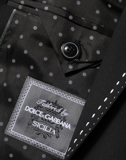 Dolce &amp; Gabbana - Blazer noir SICILIA à 2 boutons