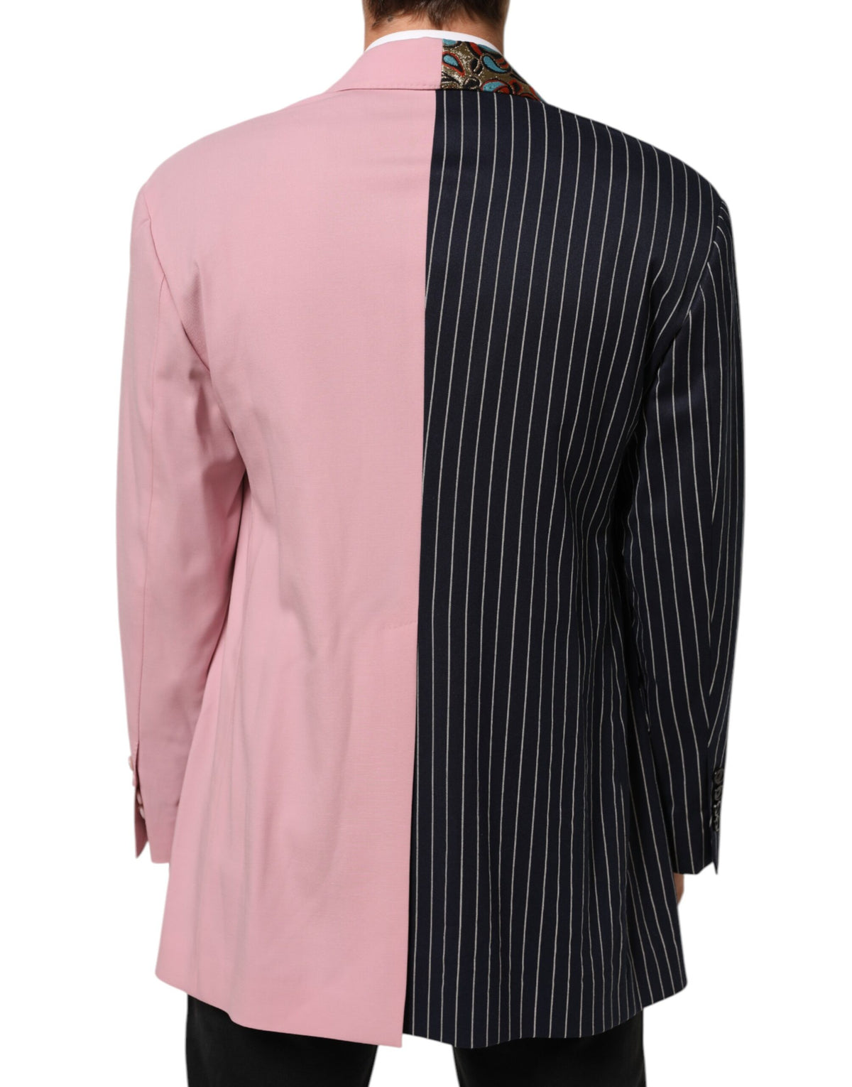 Veste Blazer Dolce & Gabbana Patchwork Multicolore Coupe Droite