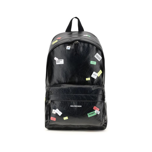 Sac à dos Balenciaga Explorer avec autocollants imprimés