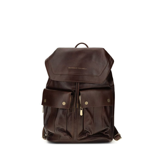 Sac à dos en cuir Brunello Cucinelli