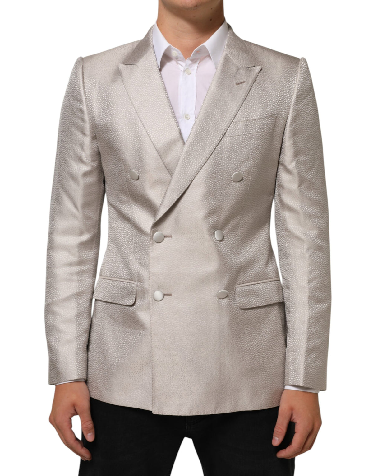 Dolce & Gabbana Blazer croisé MARTINI beige