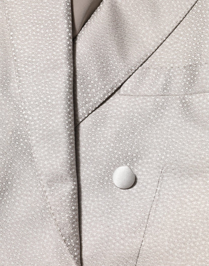Dolce &amp; Gabbana Blazer de costume MARTINI beige à double boutonnage