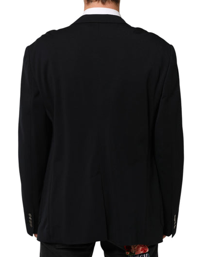 Dolce &amp; Gabbana Zwart Viscose Pak Blazer met 2 Knopen