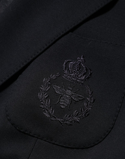 Dolce &amp; Gabbana Zwart Viscose Pak Blazer met 2 Knopen