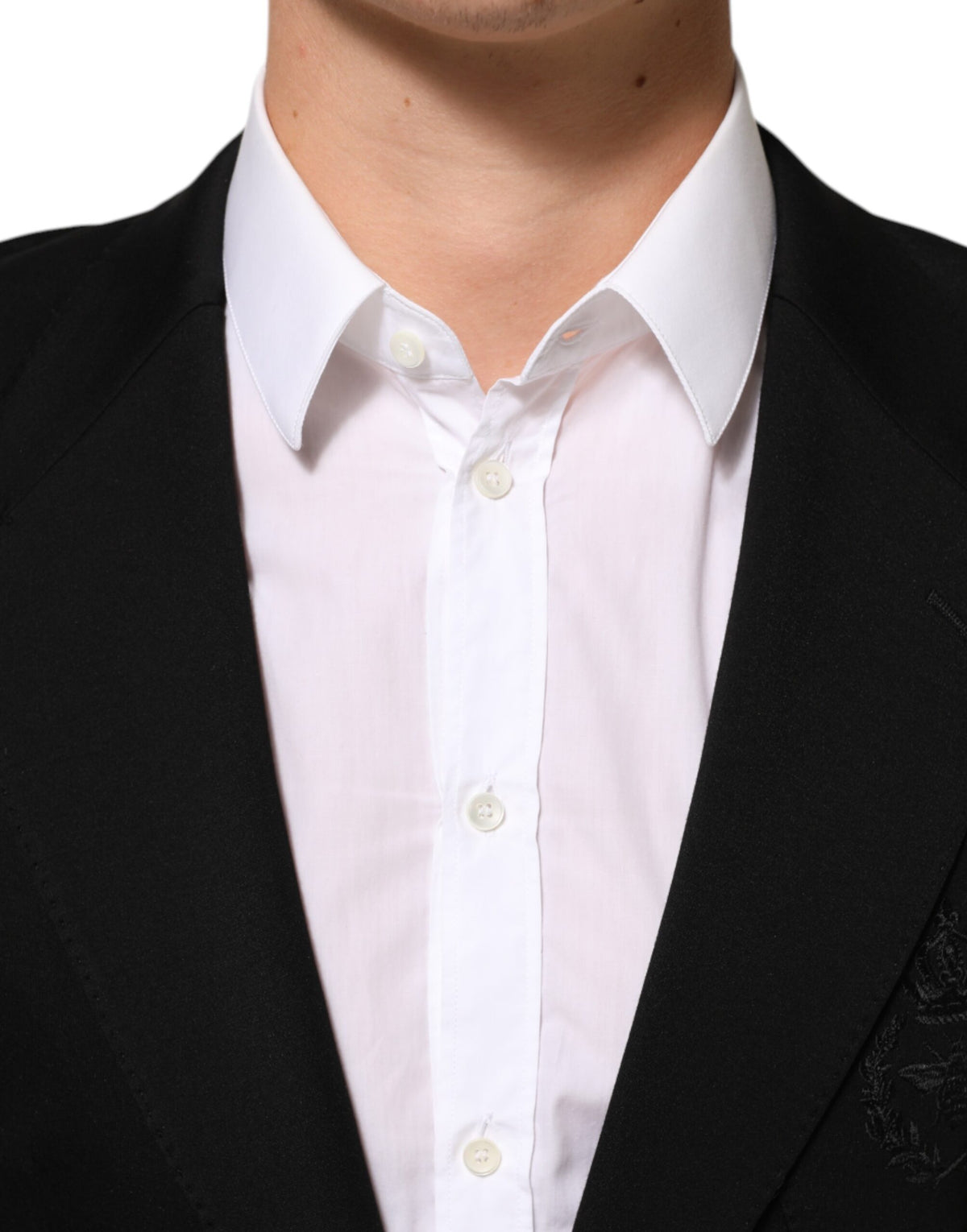Veste de costume Dolce & Gabbana en viscose noire à 2 boutons