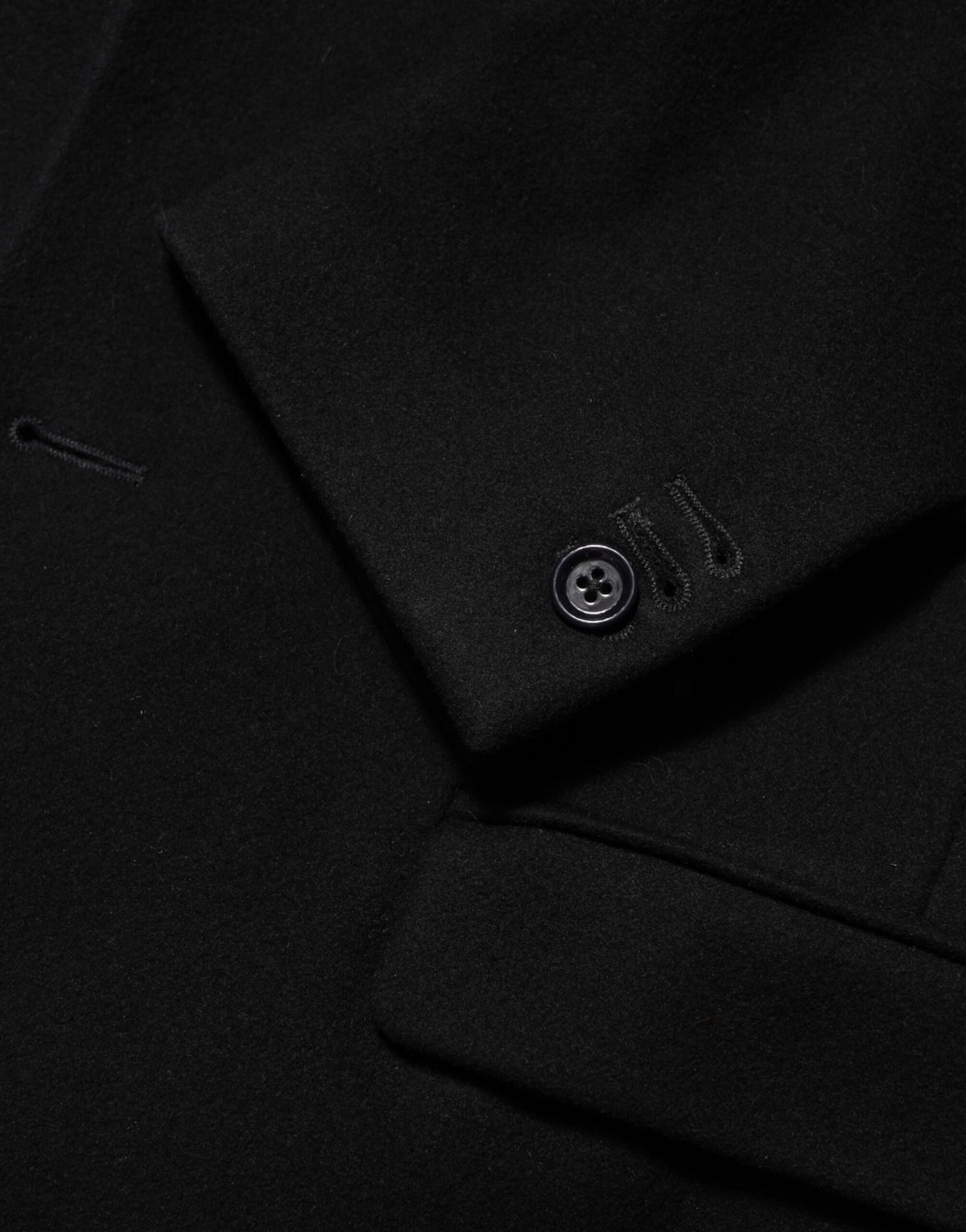 Manteau-trencher noir en laine à boutons pour homme de Dolce & Gabbana