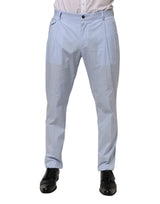 Pantalon fuselé extensible en coton pour homme Dolce & Gabbana Light Blue