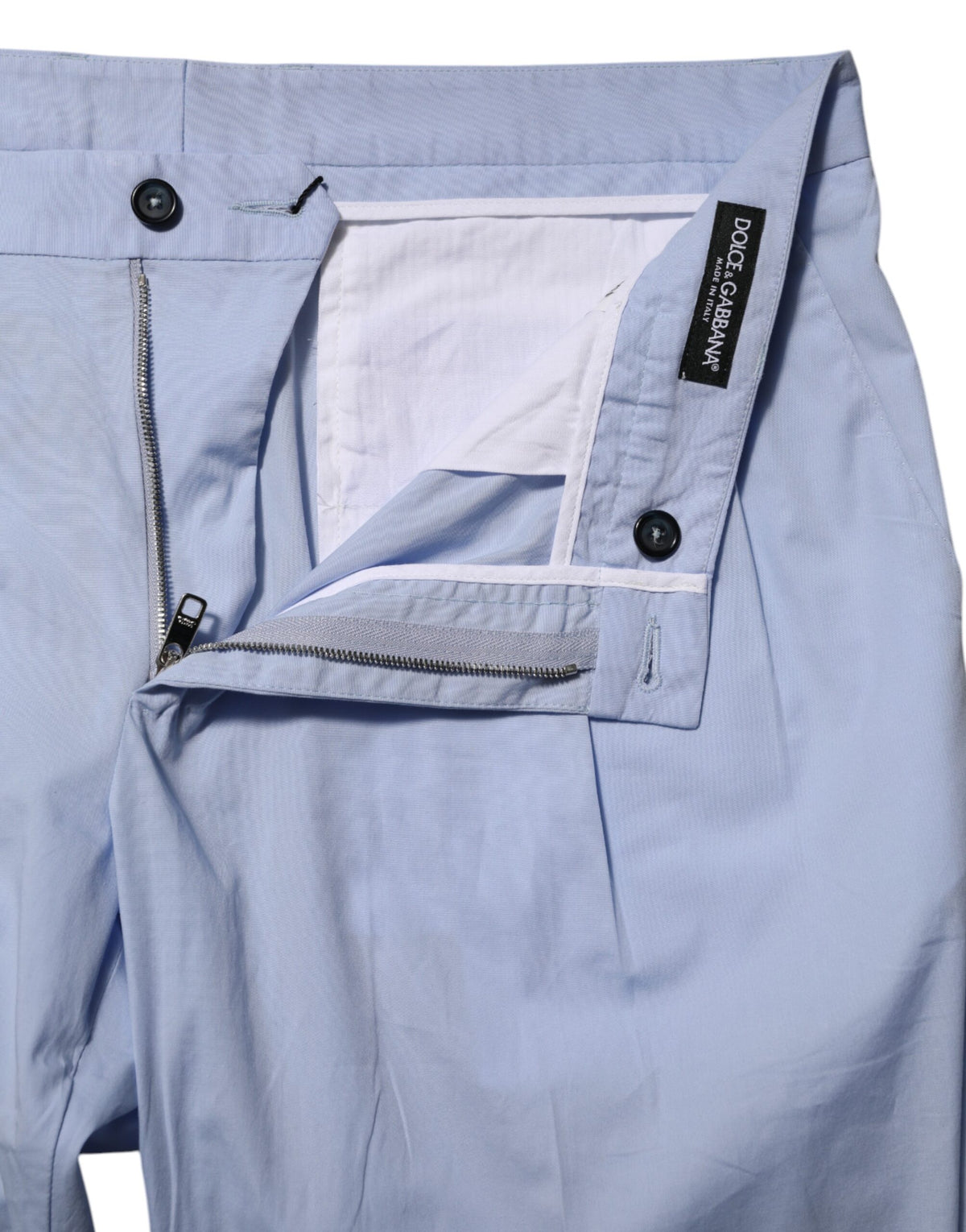 Pantalon fuselé extensible en coton pour homme Dolce & Gabbana Light Blue
