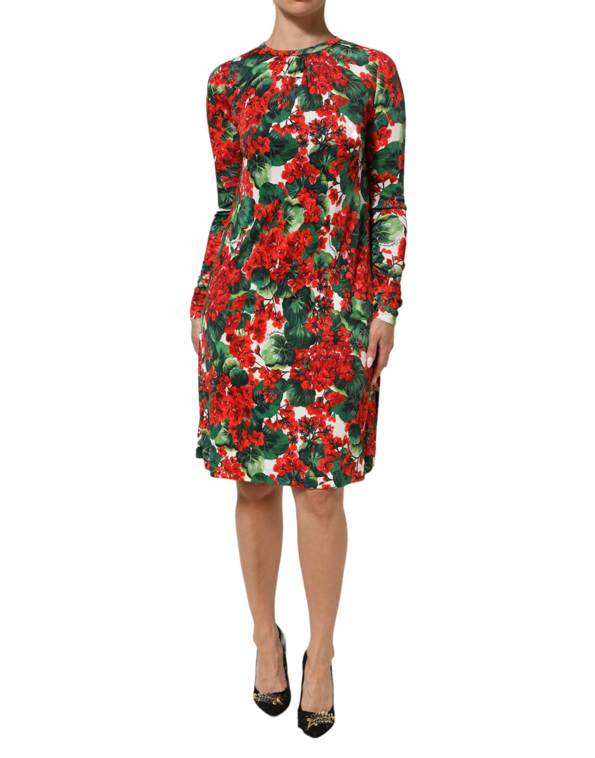 Robe Portofino courte multicolore à imprimé floral Dolce & Gabbana