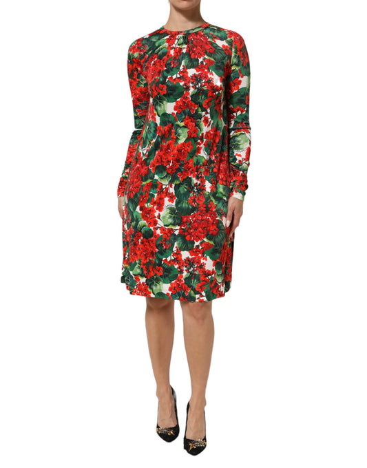 Dolce &amp; Gabbana Multicolor Floral Short Portofino Dress