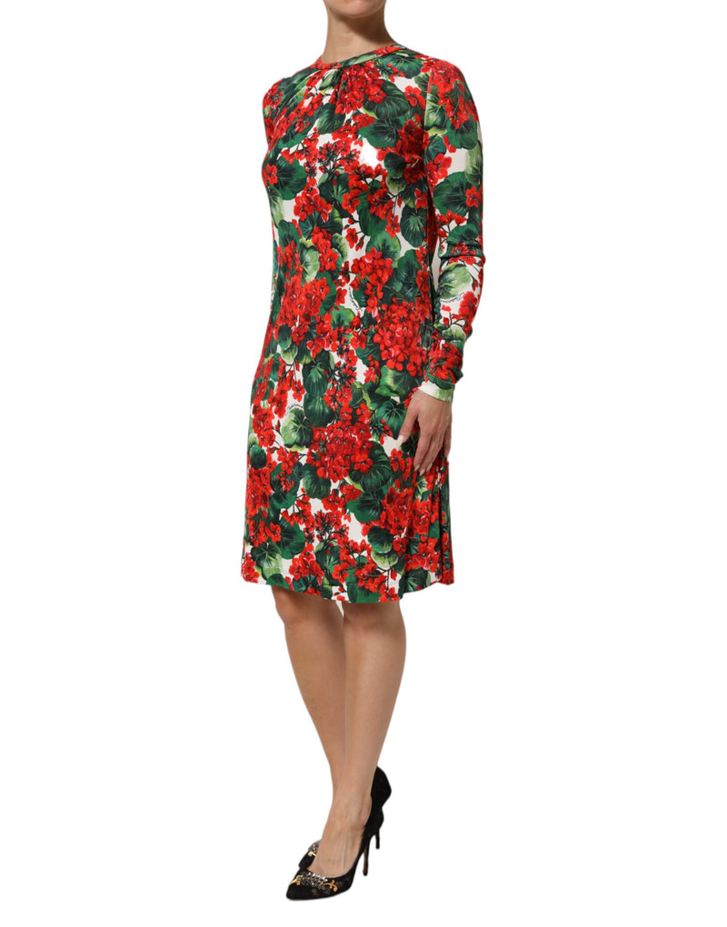 Robe Portofino courte multicolore à imprimé floral Dolce & Gabbana