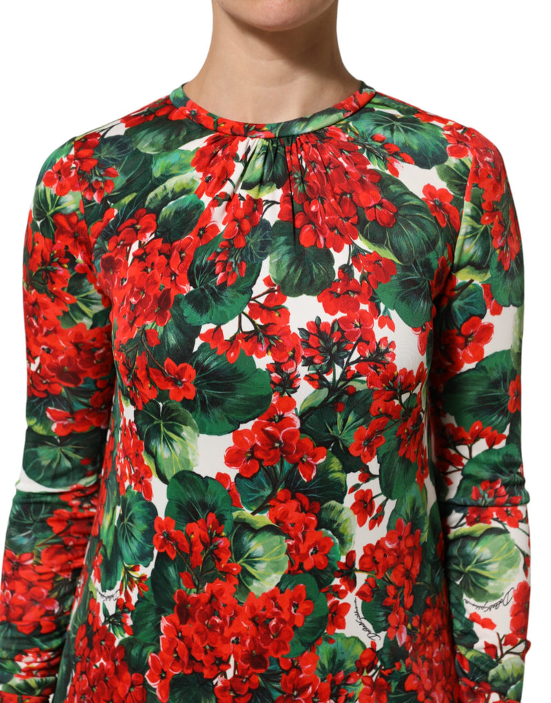 Robe Portofino courte multicolore à imprimé floral Dolce & Gabbana