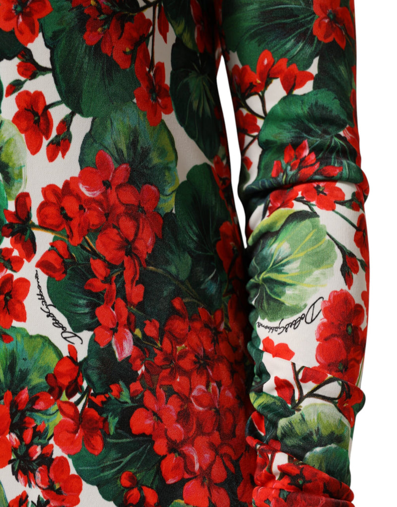 Robe Portofino courte multicolore à imprimé floral Dolce & Gabbana