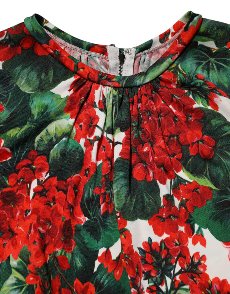 Robe Portofino courte multicolore à imprimé floral Dolce & Gabbana