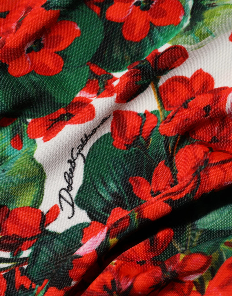Robe Portofino courte multicolore à imprimé floral Dolce & Gabbana