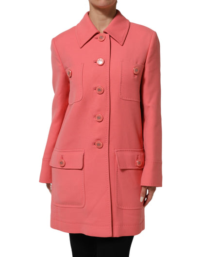 Dolce &amp; Gabbana roze trenchcoat met knopen