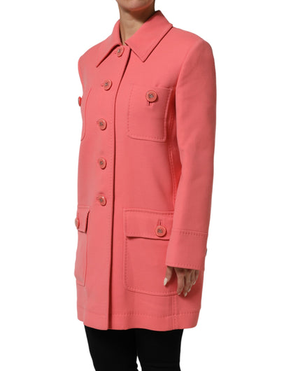 Dolce &amp; Gabbana roze trenchcoat met knopen