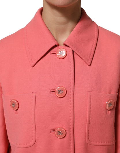 Dolce &amp; Gabbana roze trenchcoat met knopen