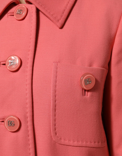 Dolce &amp; Gabbana roze trenchcoat met knopen