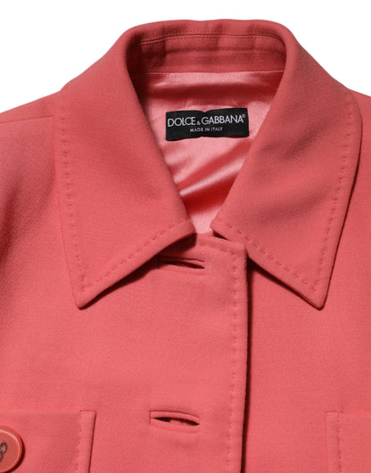 Dolce &amp; Gabbana roze trenchcoat met knopen