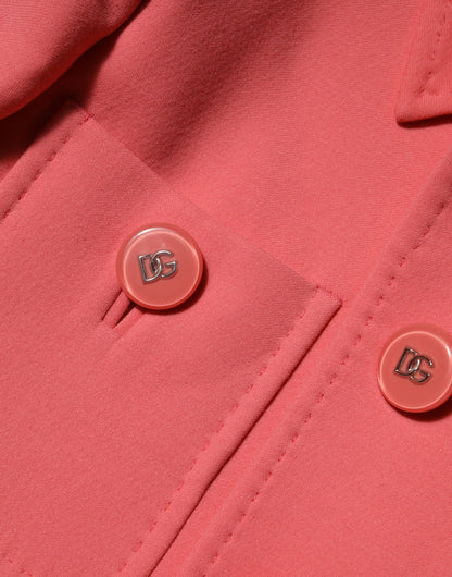 Dolce &amp; Gabbana roze trenchcoat met knopen