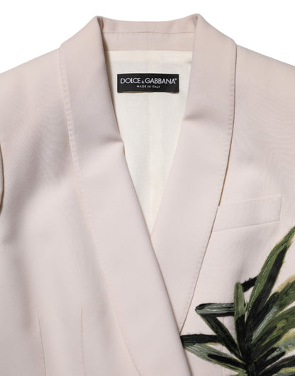 Beige Dolce &amp; Gabbana geborduurd enkelrijs jasje