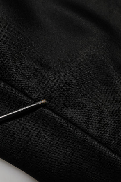 Dolce &amp; Gabbana Zwarte Kristal DG Ketting Sweatshirt Trui