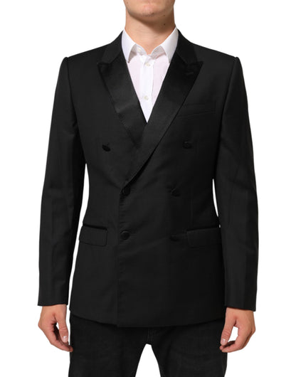 Veste de costume croisée noire Dolce &amp; Gabbana MARTINI